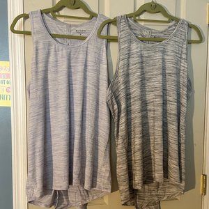2 Athleta Tie-Back Essence Spacedye Tank Tops XL
